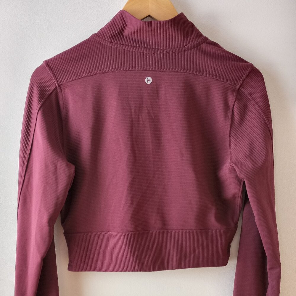 '90 Degree' by Reflex Burgundy Cropped Top Size L NWOT - Picture 9 of 14